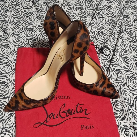 Christian Louboutin - Kate 100 leopard-print pony hair pumps - Picture 3 of 6
